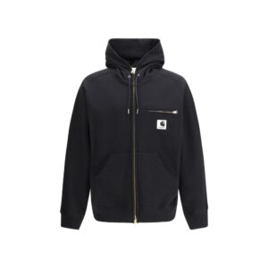 Sacai Black Cotton Sweatshirt