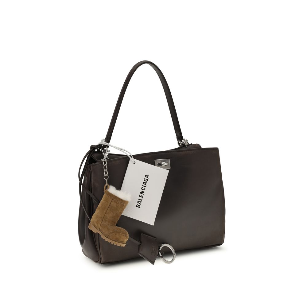 Balenciaga Brown Calf Leather Bos Taurus Shoulder Bag - immagine 2