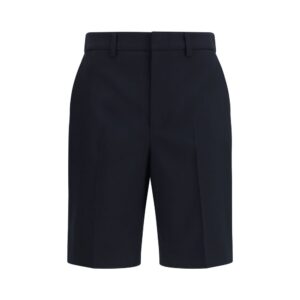 Gucci Black Cotton Bermuda Shorts