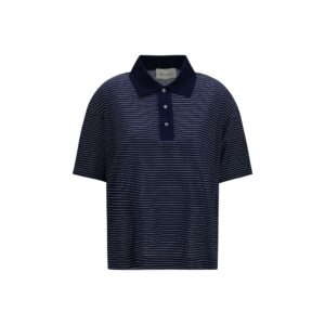Ami Paris Blue Cotton Polo Shirt