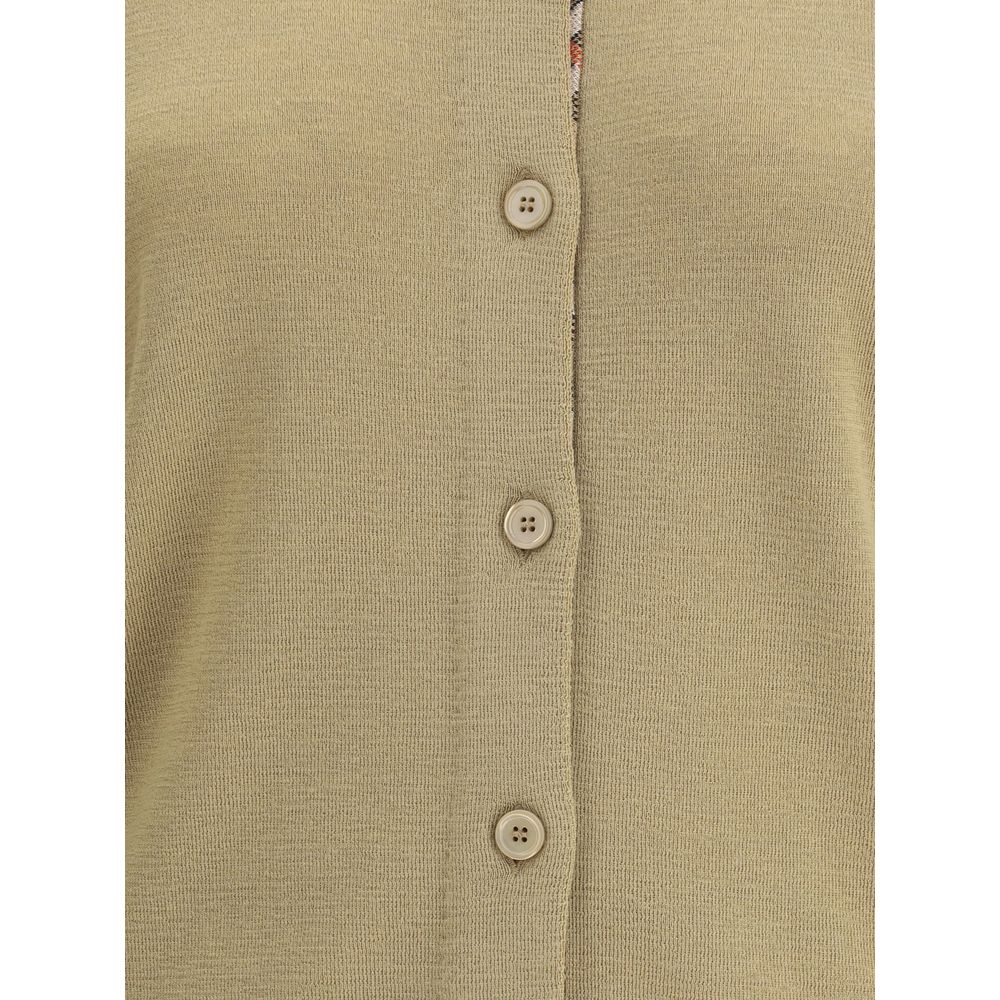 Burberry Brown Wool Oves Aries Cardigan - immagine 3