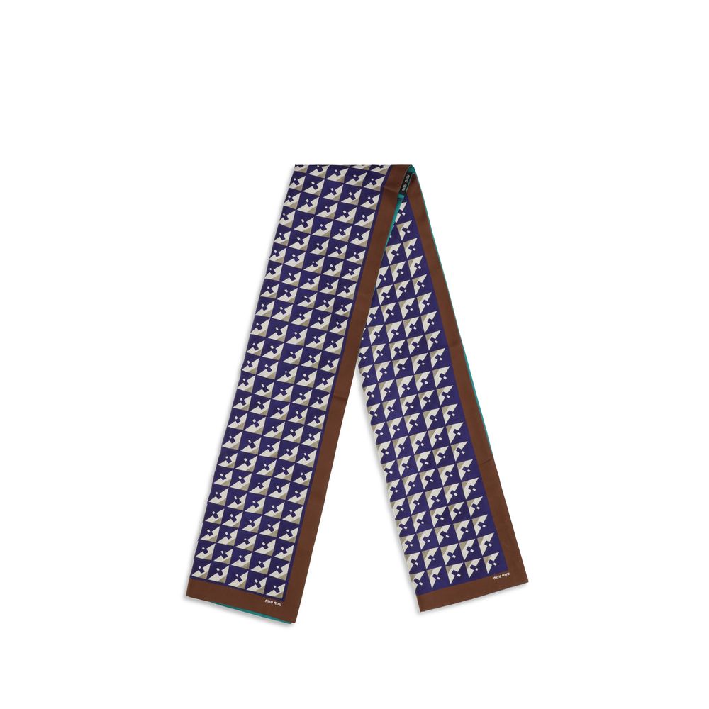 Miu Miu Multicolor Silk Scarf - immagine 2