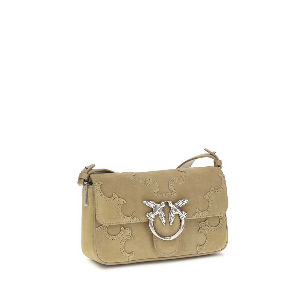 PINKO Beige Calf Leather Bos Taurus Shoulder Bag - immagine 2
