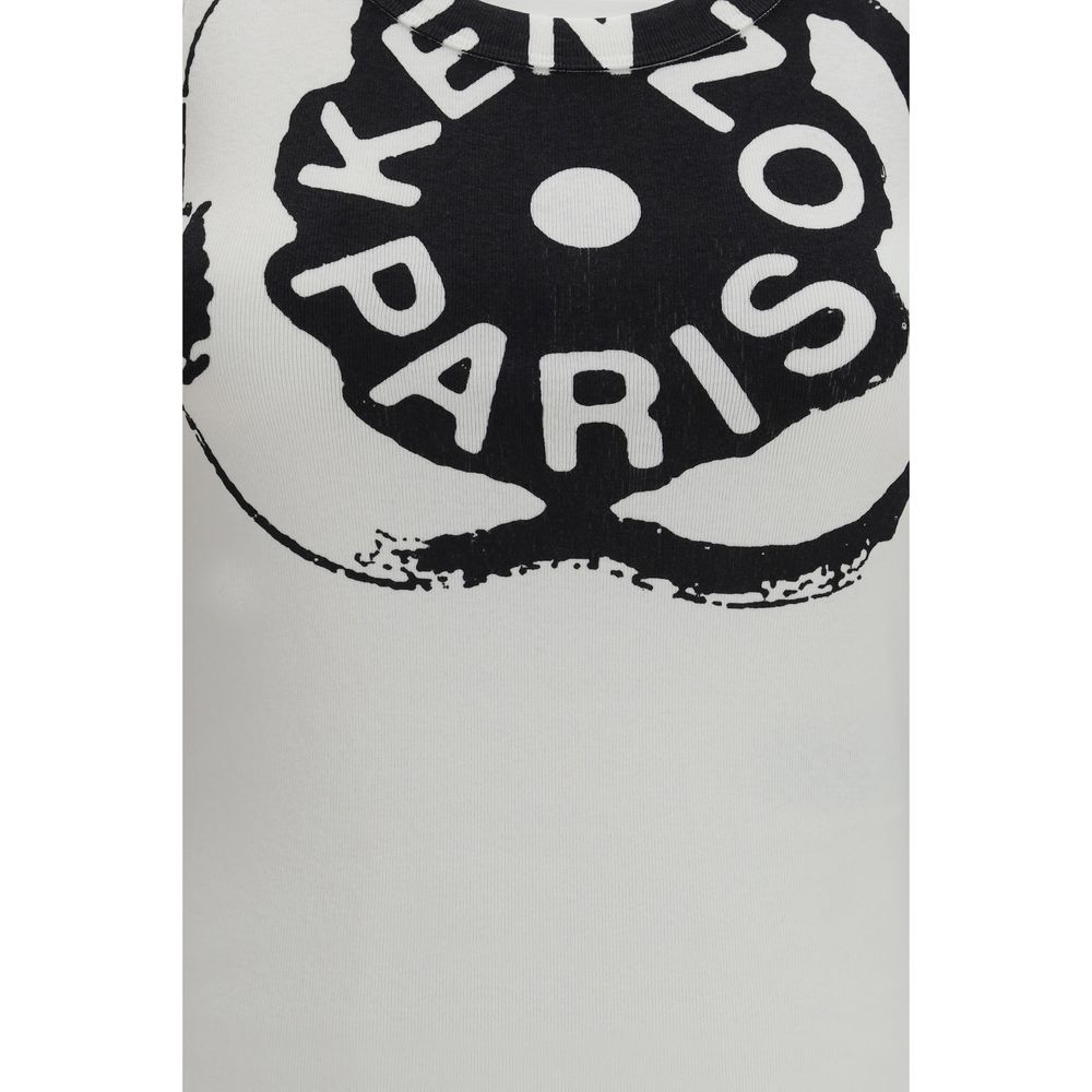 Kenzo White Cotton Tank Tops - immagine 3