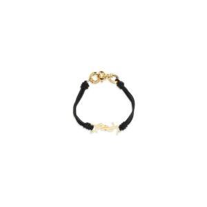 Saint Laurent Black Lamb Ovis Aries Aries Bracelet