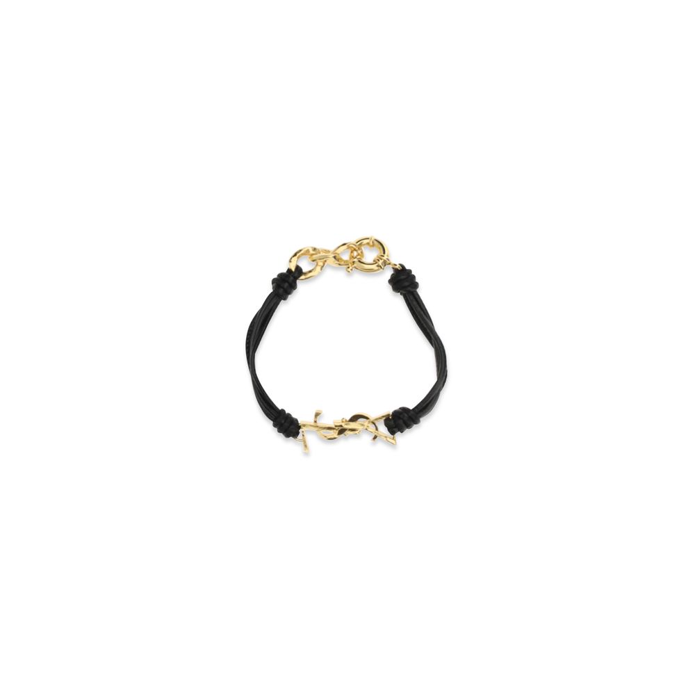 Saint Laurent Black Lamb Ovis Aries Aries Bracelet - immagine 2