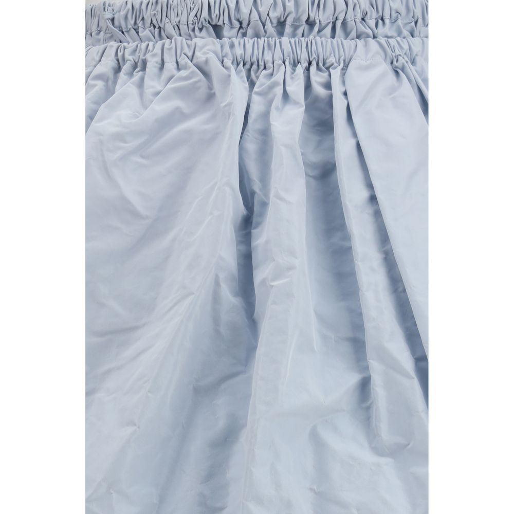 Prada Blue Silk Long Skirt - immagine 3