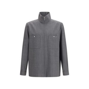 Valentino Gray Polyester Coat