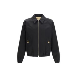 Valentino Black Cotton Bomber