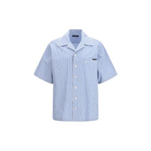 Dolce & Gabbana Blue Cotton Shortsleeve Shirt