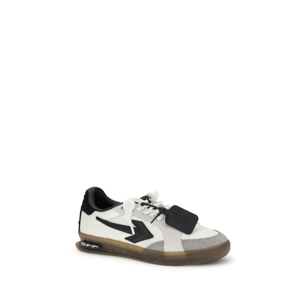 Off-White Multicolor Calf Leather Bos Taurus Low Top Sneakers - immagine 2