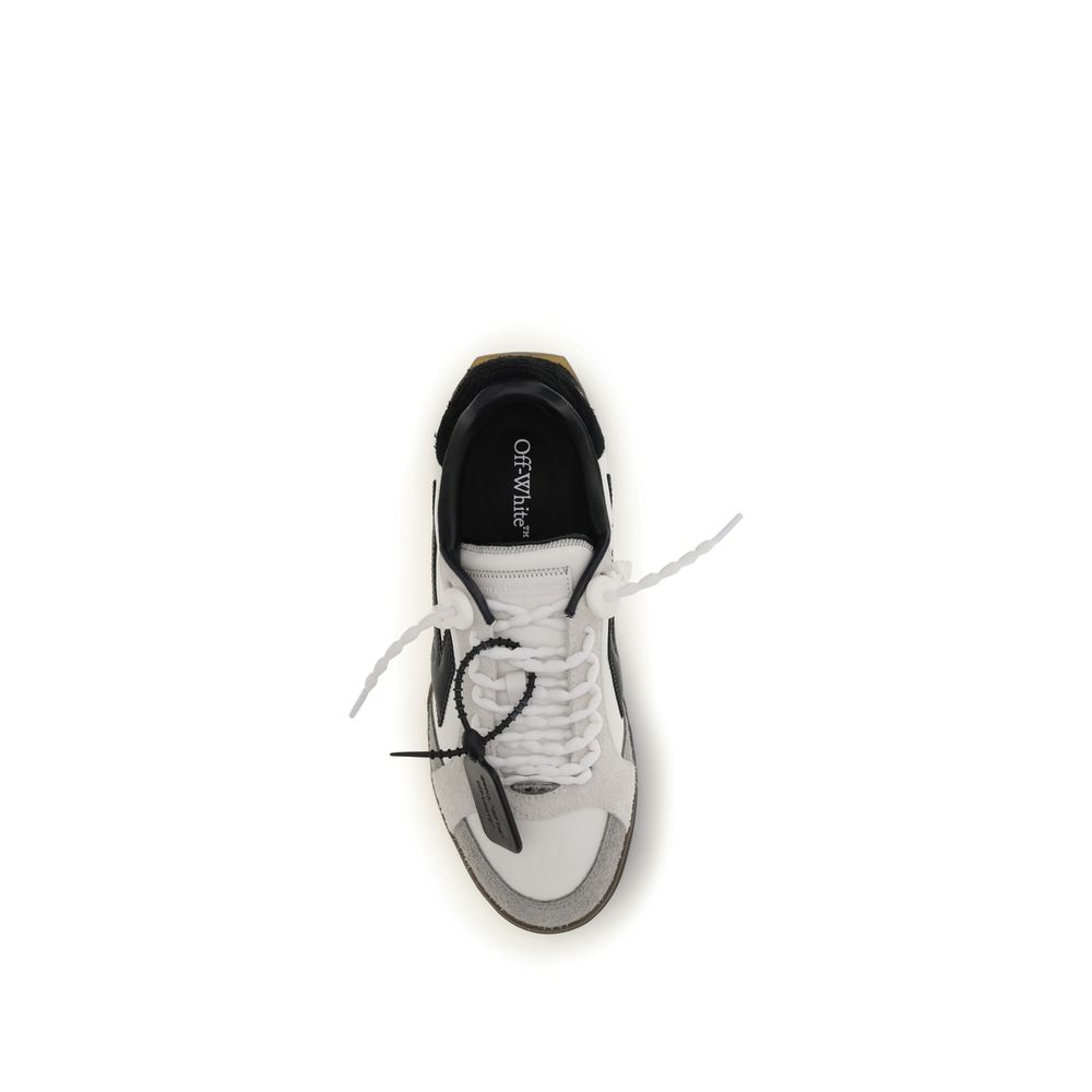 Off-White Multicolor Calf Leather Bos Taurus Low Top Sneakers - immagine 4