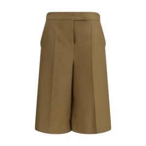 Max Mara Bicolor Linen Bermuda Shorts