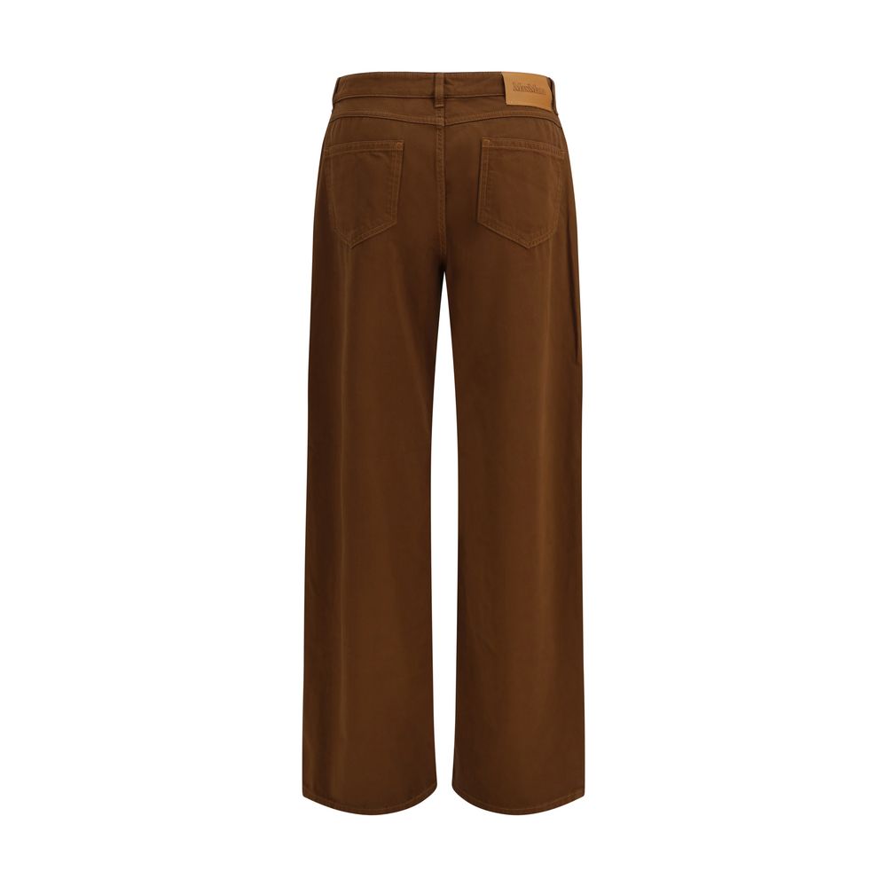 Max Mara Brown Cotton Pants - immagine 2