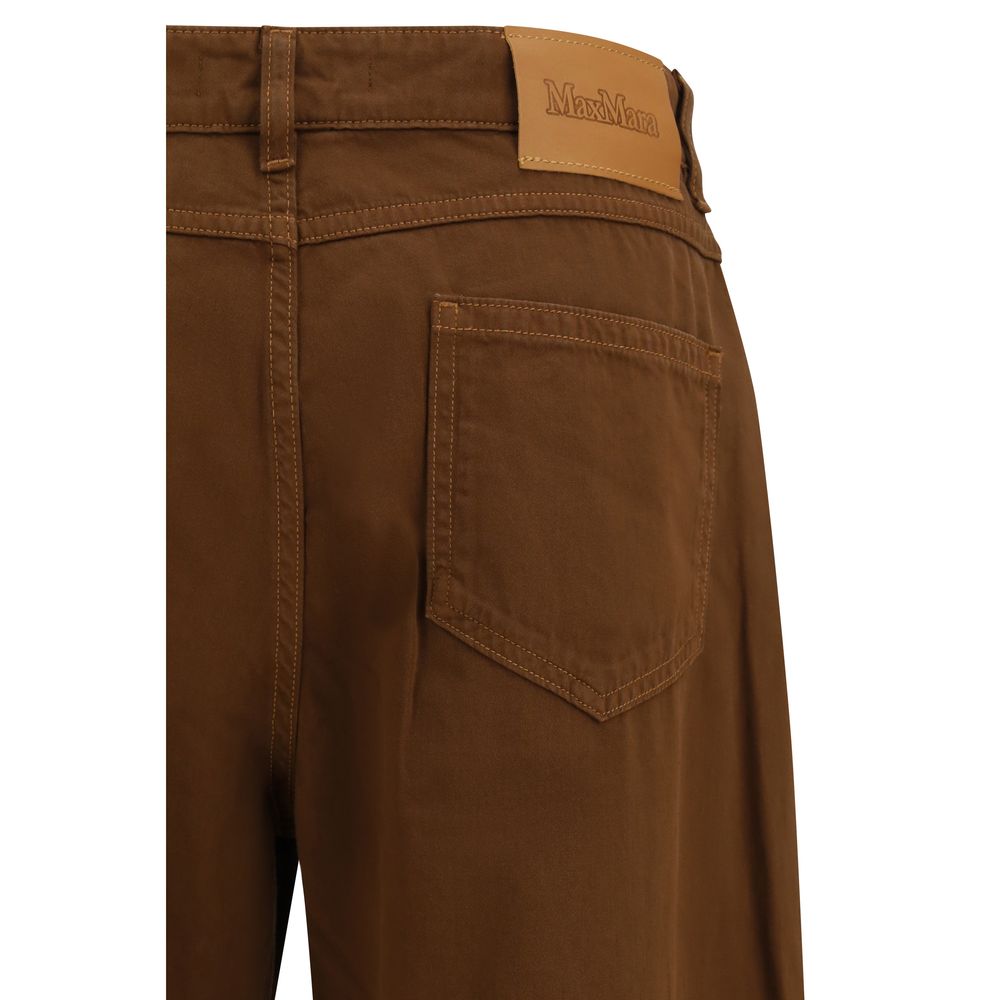 Max Mara Brown Cotton Pants - immagine 3