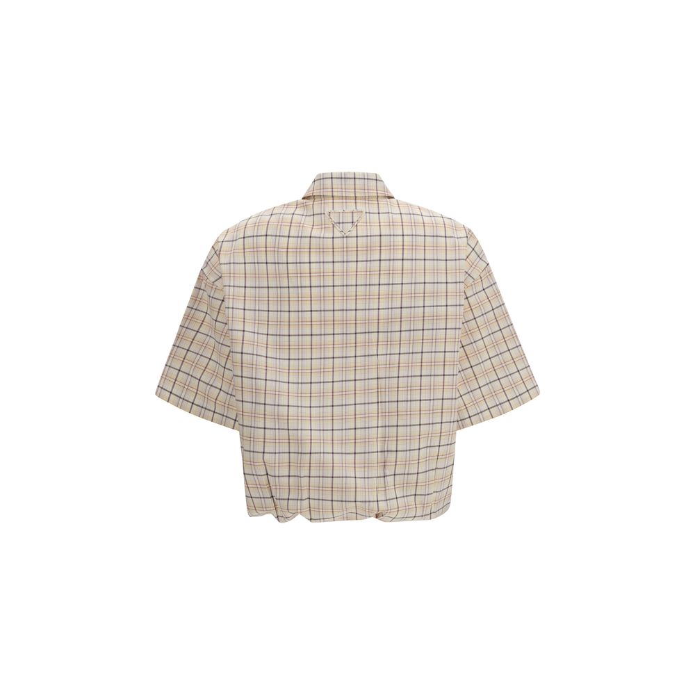 Prada Beige Fabric Pattern Shirt - immagine 2