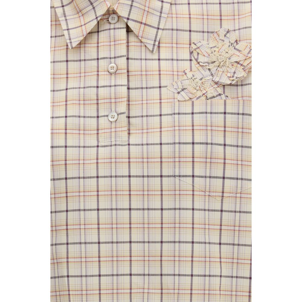 Prada Beige Fabric Pattern Shirt - immagine 3