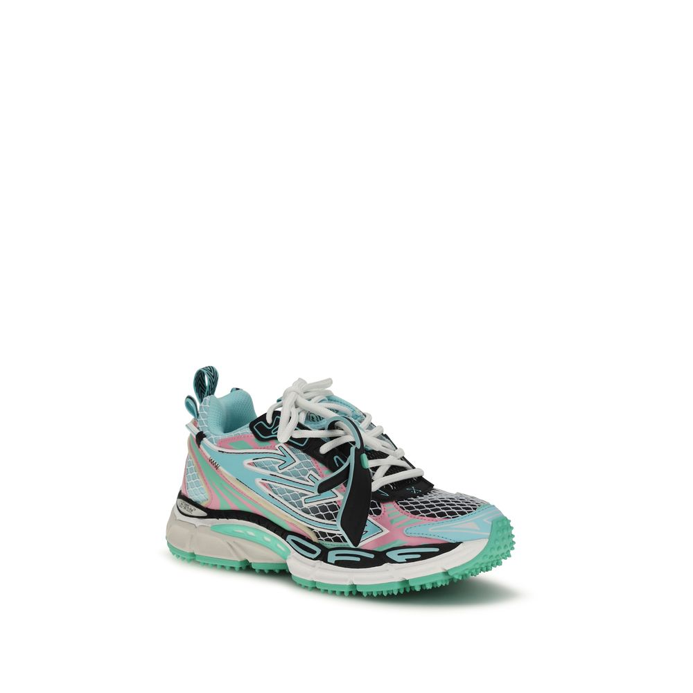 Off-White Multicolor Polyester Athletic Sneakers - immagine 2
