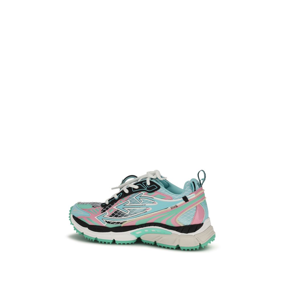 Off-White Multicolor Polyester Athletic Sneakers - immagine 3