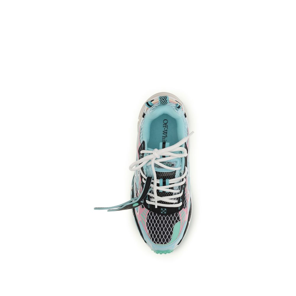 Off-White Multicolor Polyester Athletic Sneakers - immagine 4