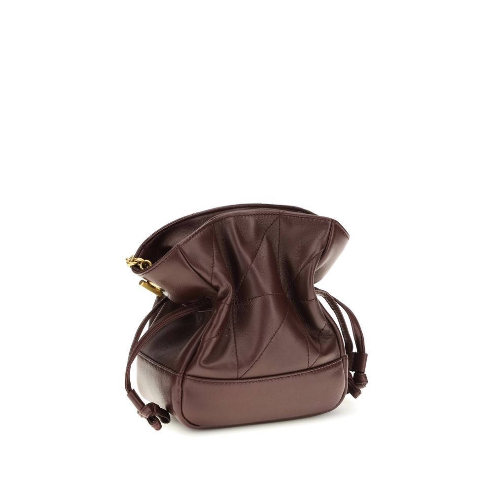 Saint Laurent Bordeaux Lamb Ovis Aries Aries Clutch Bag - immagine 3