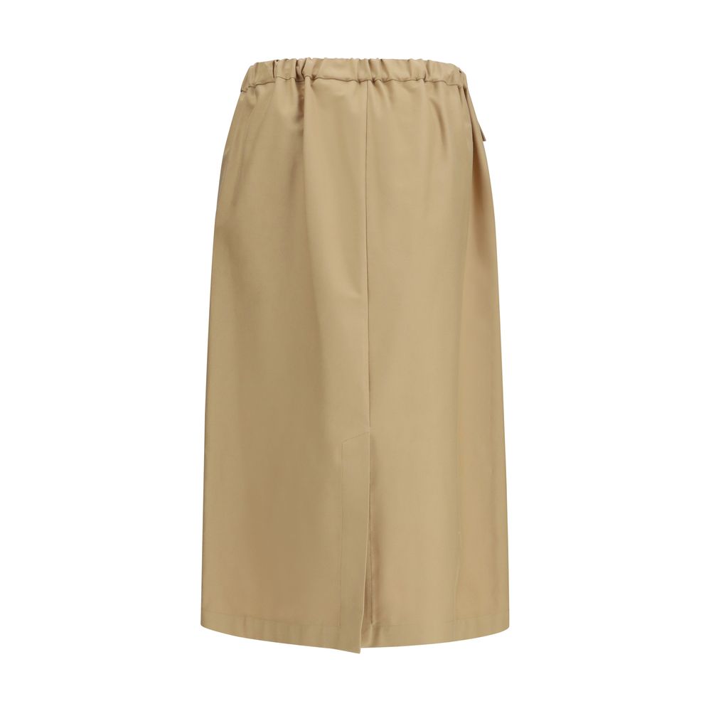 Fabiana Filippi Beige Cotton Midi Skirt - immagine 2