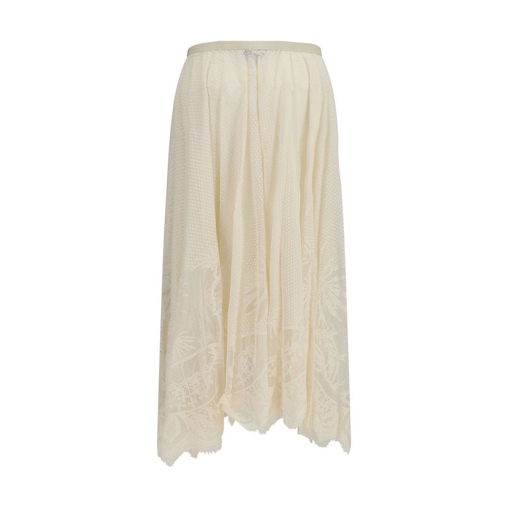 Fabiana Filippi Beige Cotton Long Skirt - immagine 2