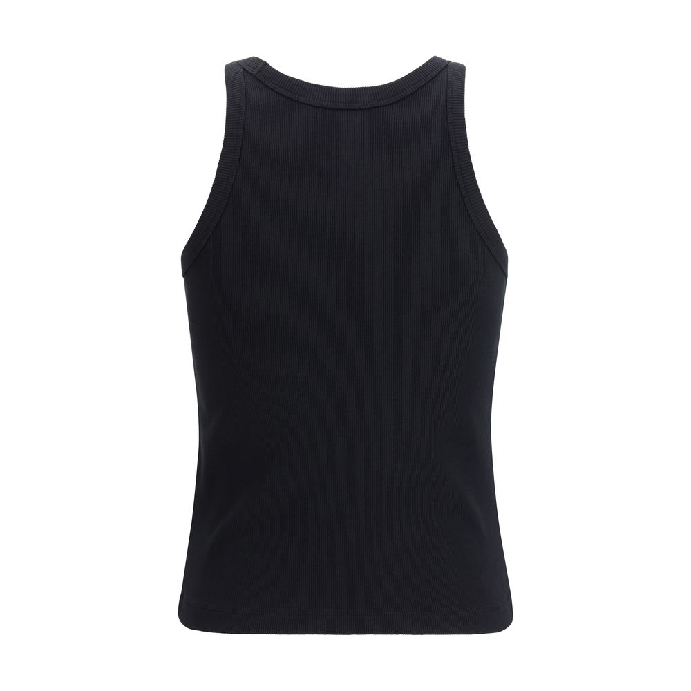 Maison Kitsuné Black Cotton Tank Tops - immagine 2