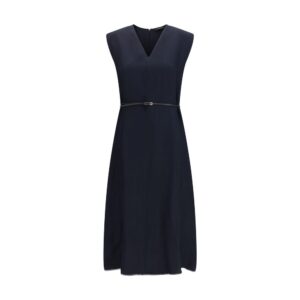 Fabiana Filippi Blue Viscose Long Dress