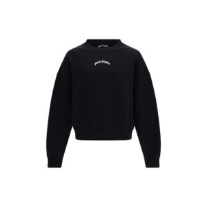 Palm Angels Black Cotton Sweatshirt