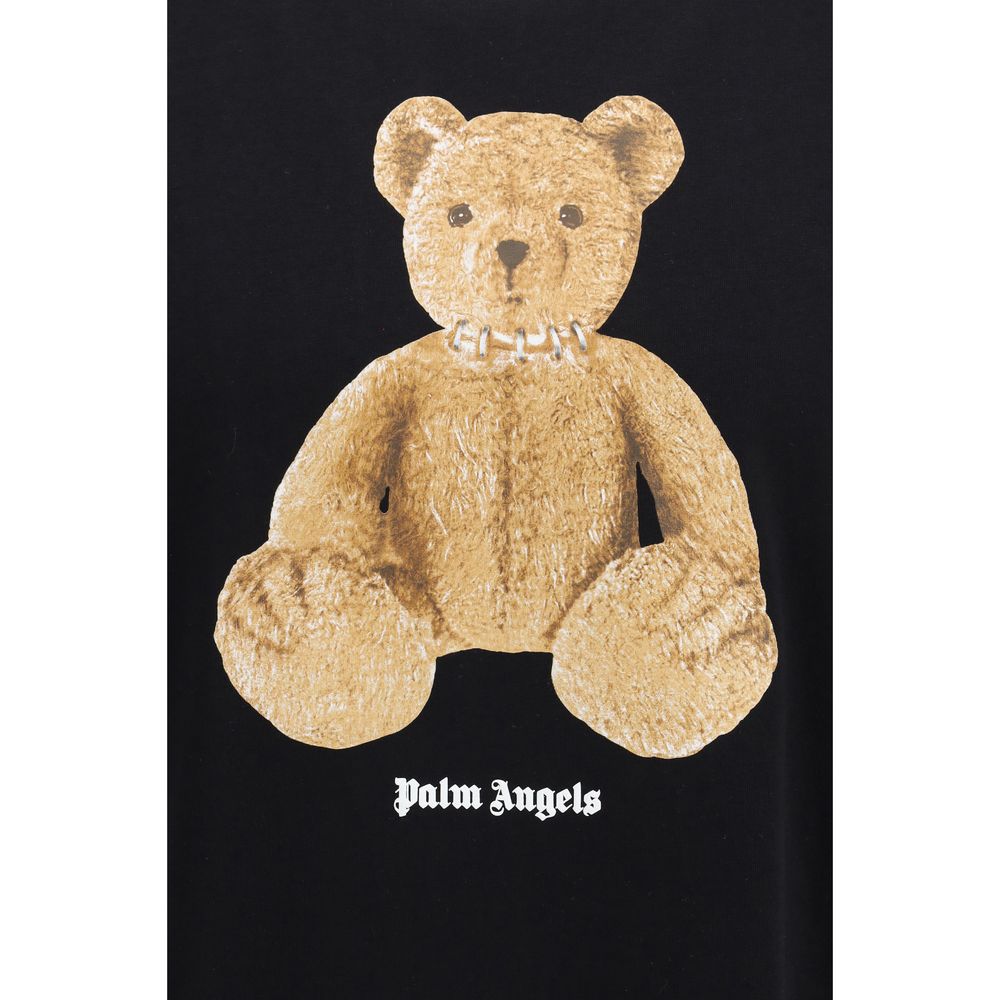 Palm Angels Black Cotton T-Shirt - immagine 3