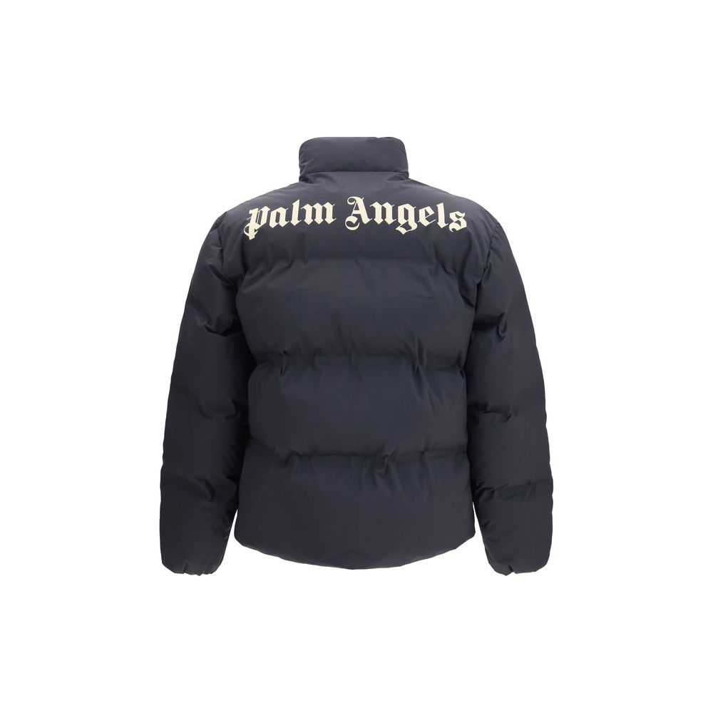 Palm Angels Black Polyamide Full-Length Jacket - immagine 2