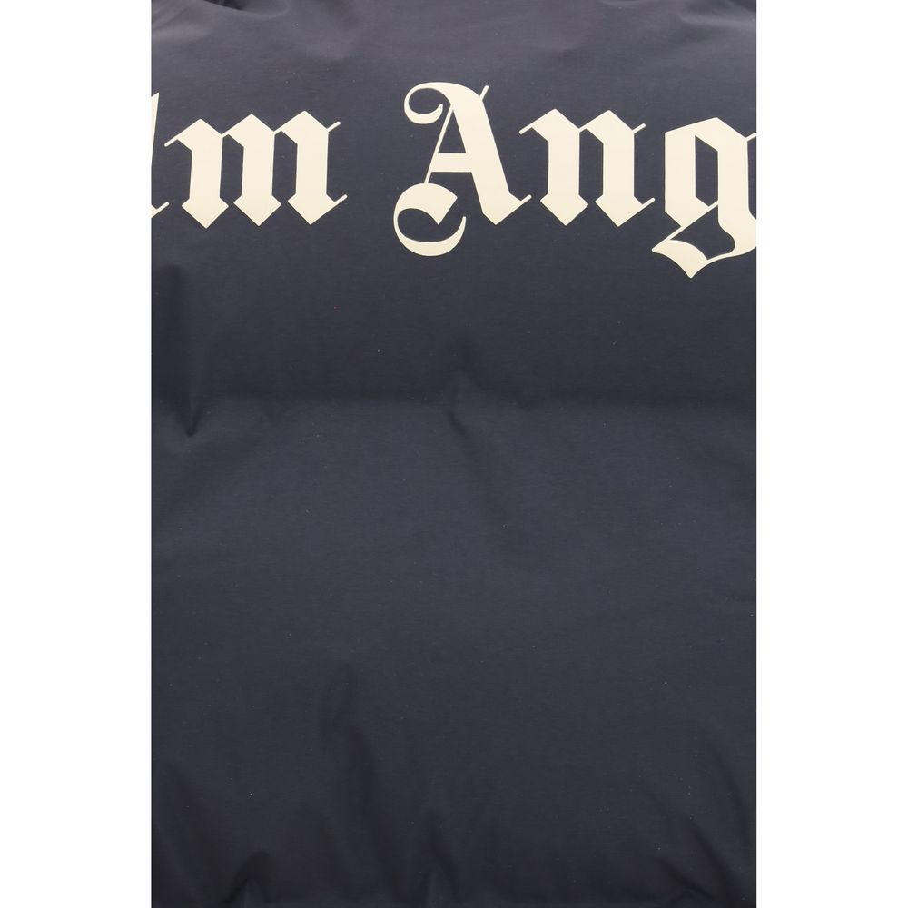 Palm Angels Black Polyamide Full-Length Jacket - immagine 3