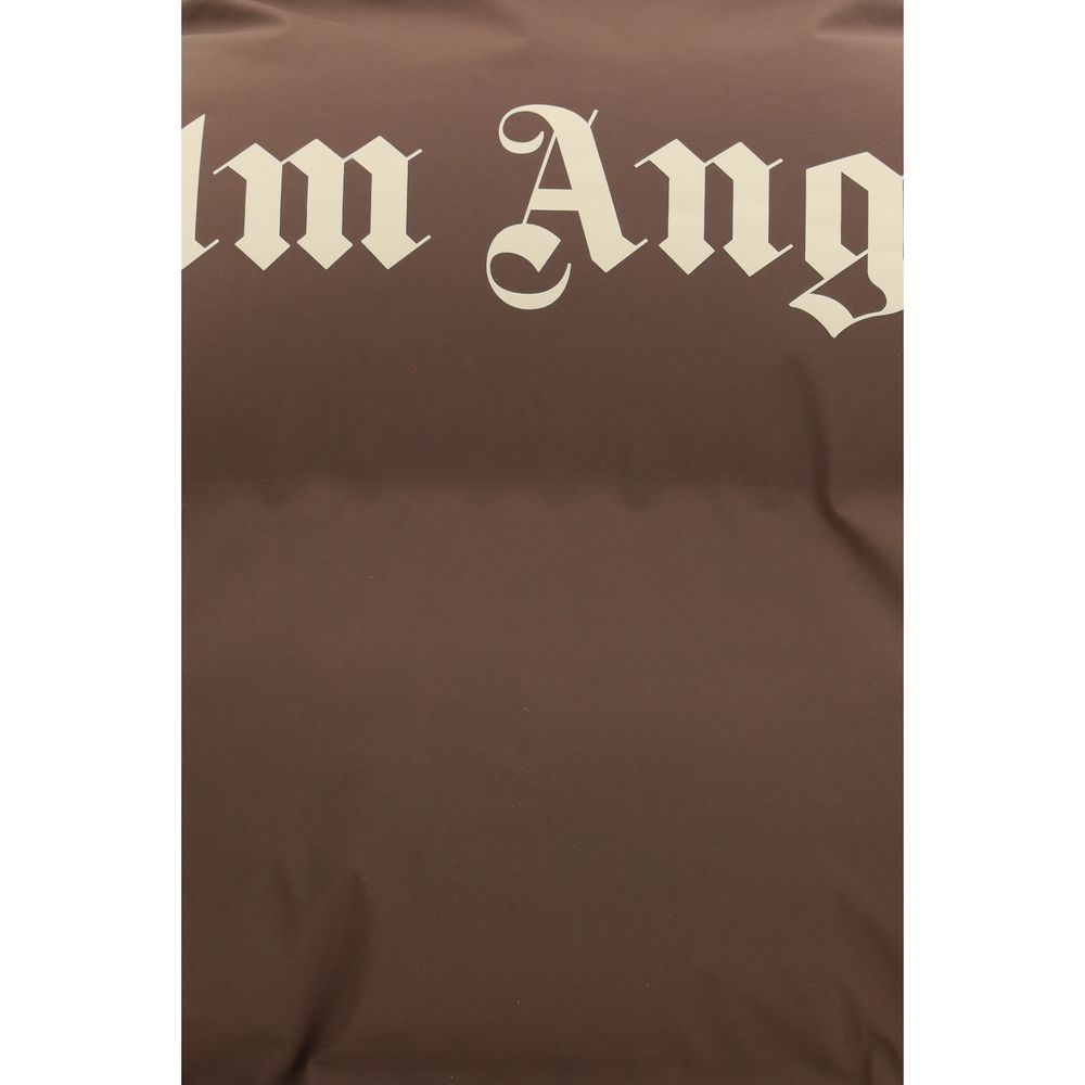 Palm Angels Brown Polyamide Full-Length Jacket - immagine 3