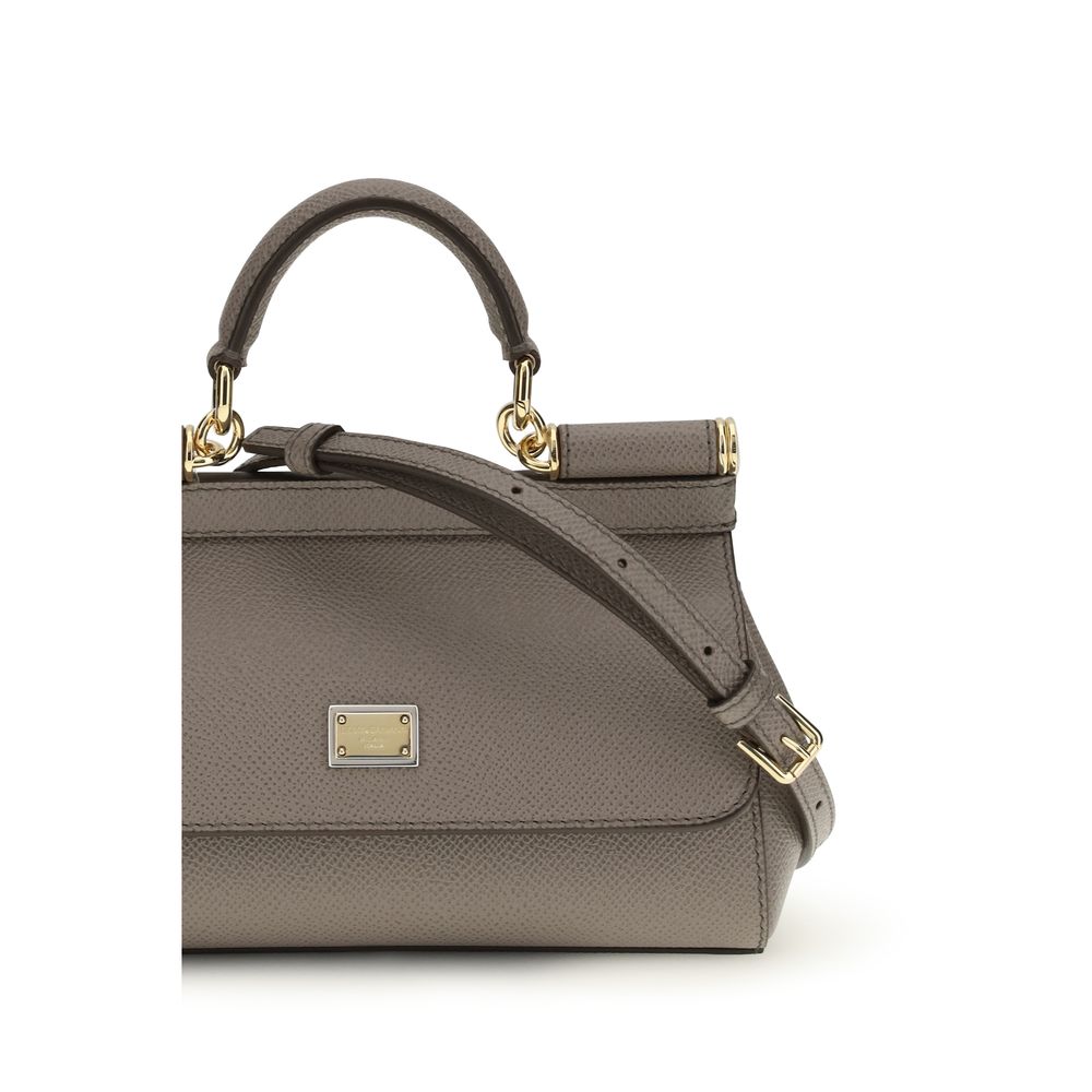 Dolce & Gabbana Gray Calf Leather Bos Taurus Handbag - immagine 4