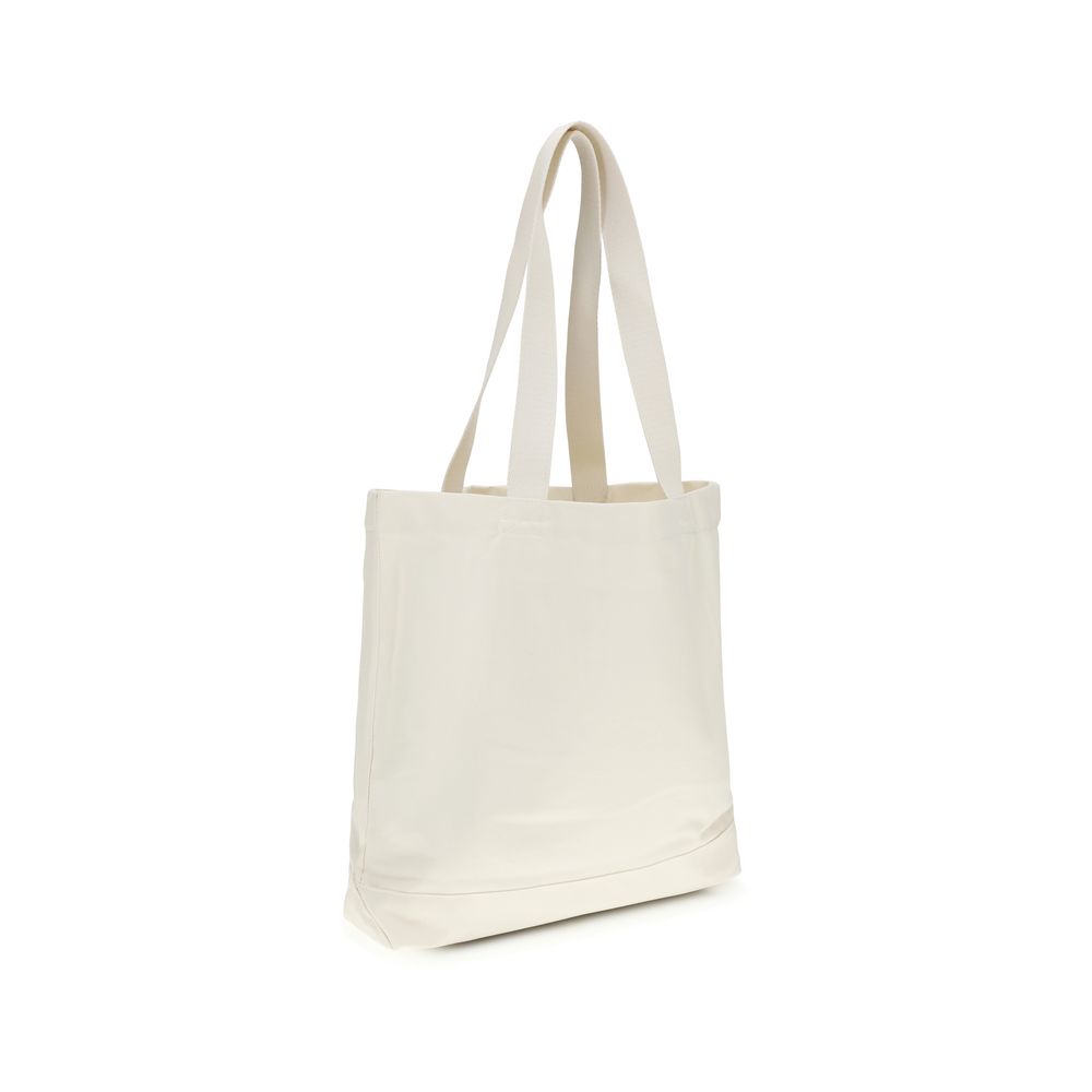 Maison Kitsuné Beige Cotton Handbag - immagine 3