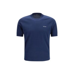 Prada Blue Cotton T-Shirt
