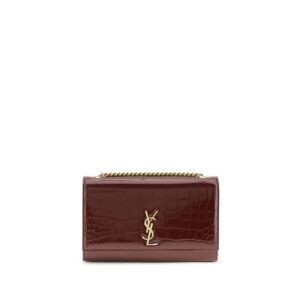 Saint Laurent Bordeaux Calf Leather Bos Taurus Shoulder Bag
