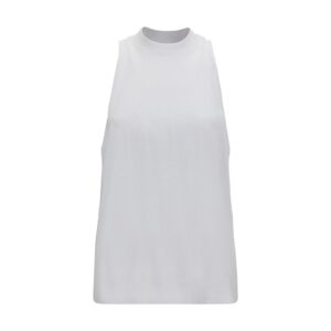Darkpark White Cotton Tank Tops