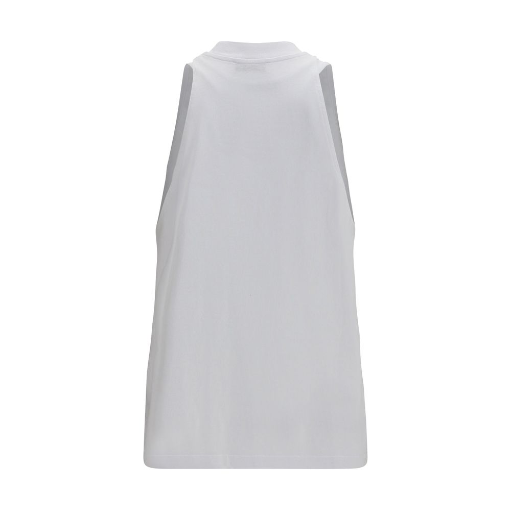 Darkpark White Cotton Tank Tops - immagine 2