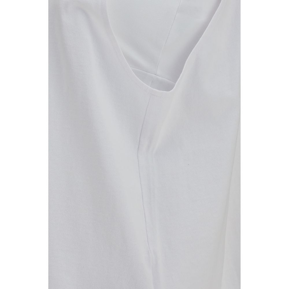 Darkpark White Cotton Tank Tops - immagine 3