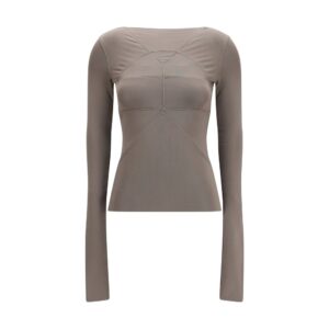 Rick Owens Gray Viscose Shirt