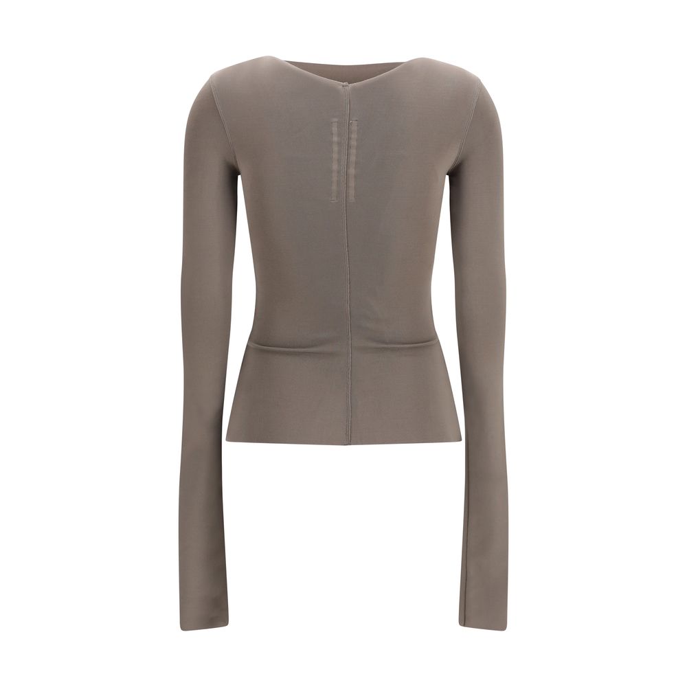 Rick Owens Gray Viscose Shirt - immagine 2