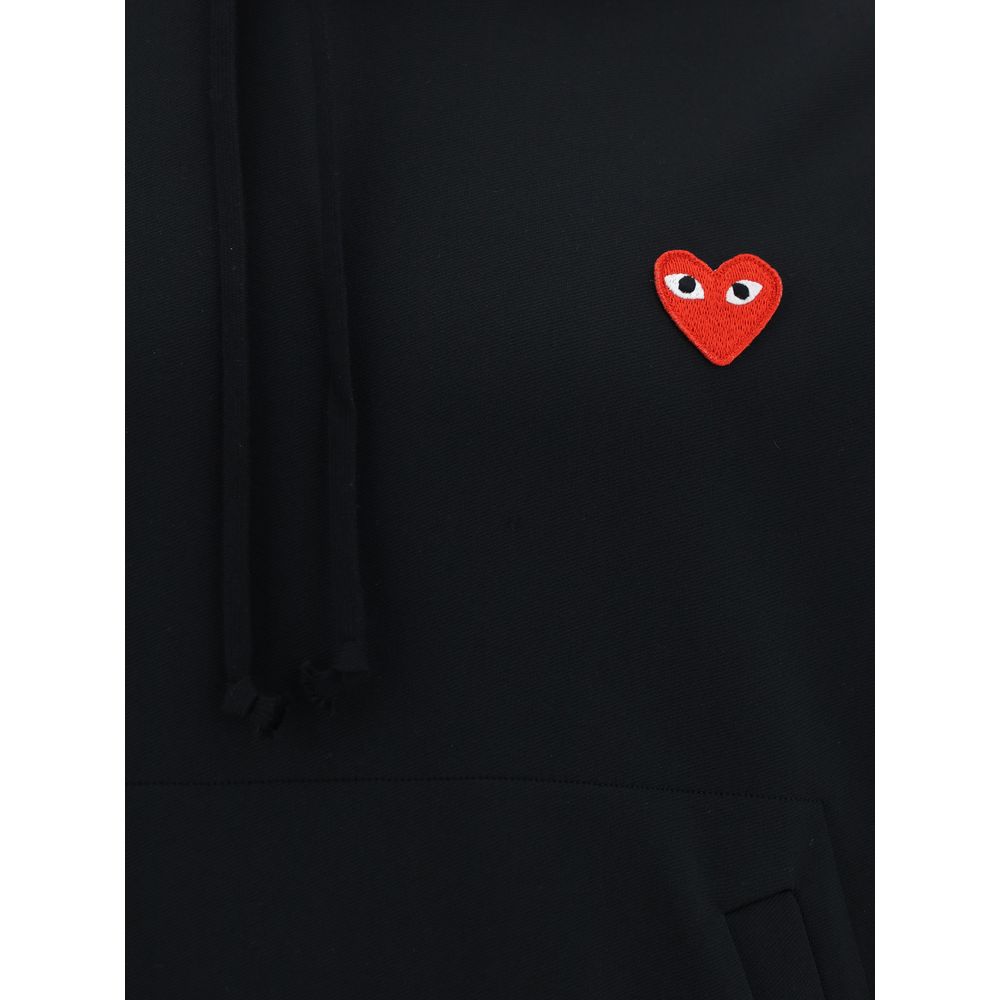 Comme Des Garçons Play Black Polyester Sweatshirt - immagine 3