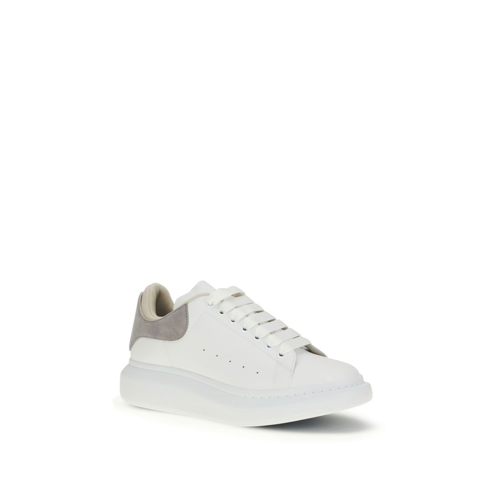 Alexander McQueen White Calf Leather Bos Taurus Chunky Sneakers - immagine 2