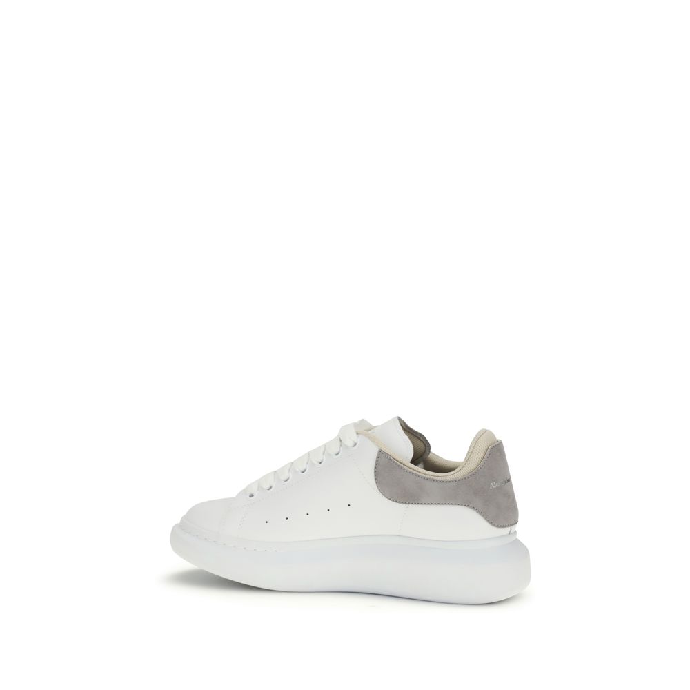 Alexander McQueen White Calf Leather Bos Taurus Chunky Sneakers - immagine 3