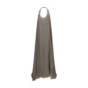 Rick Owens Gray Silk Casual Dress