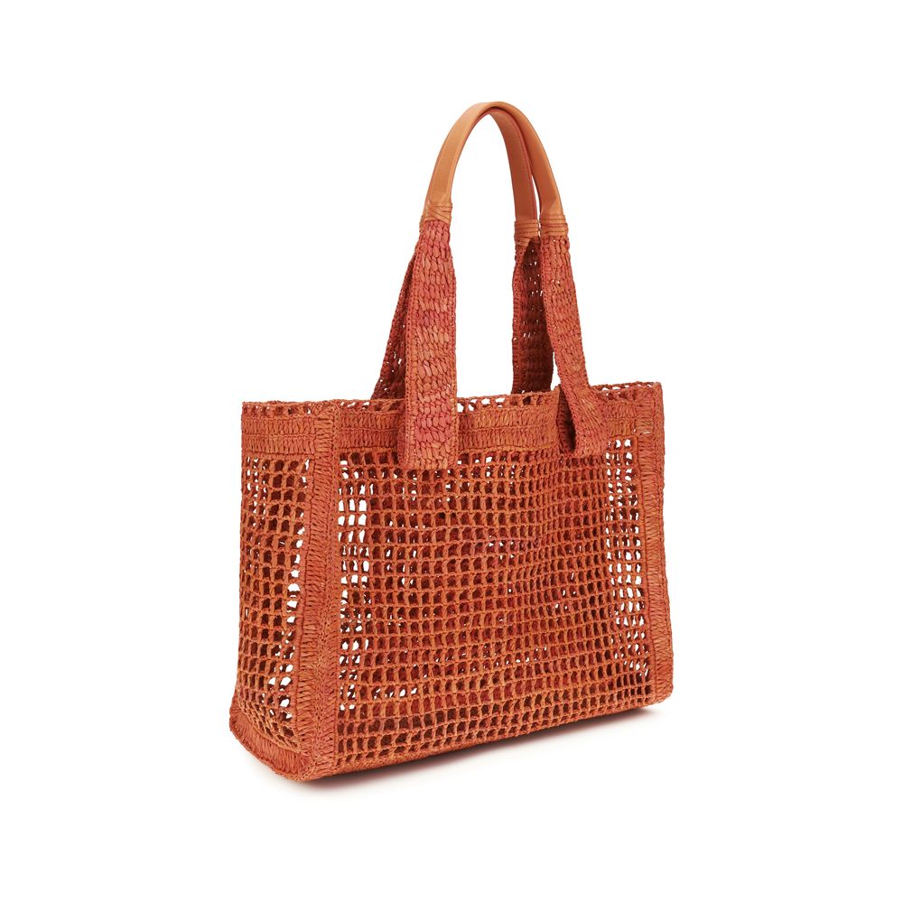 Chloé Multicolor Raffia Shoulder Bag - immagine 3