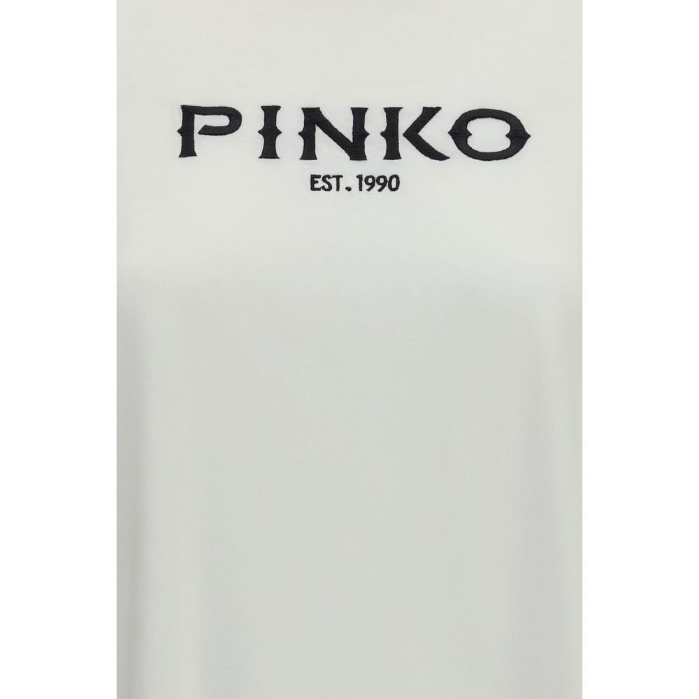 PINKO White Cotton T-Shirt - immagine 3