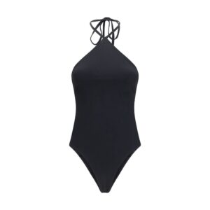 Jacquemus Black Polyamide One-Piece Swimsuit